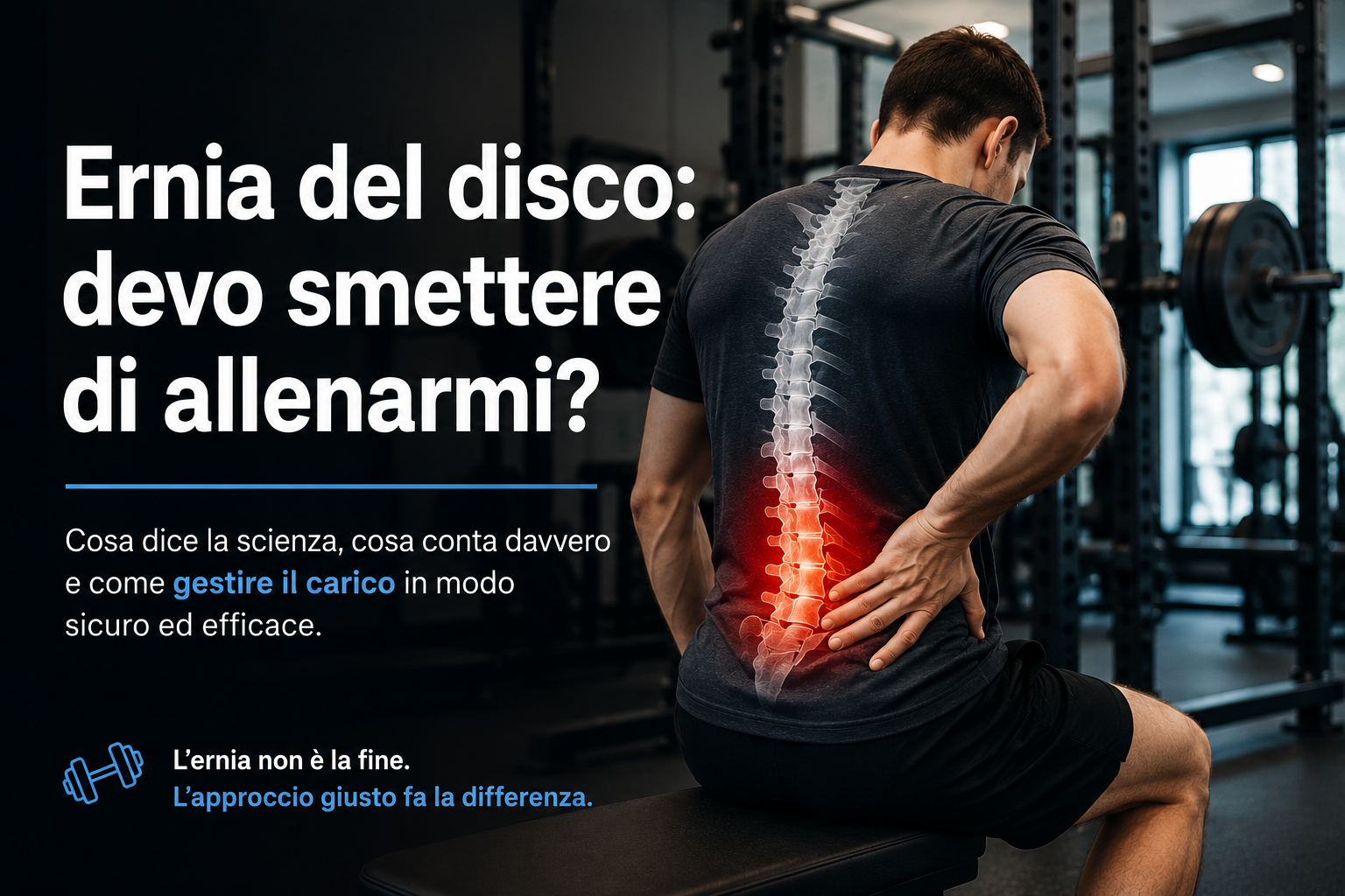 Ernia del disco: devo smettere di allenarmi?